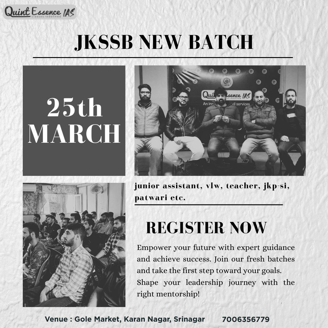 JKSSB : GENERAL BATCH 2026