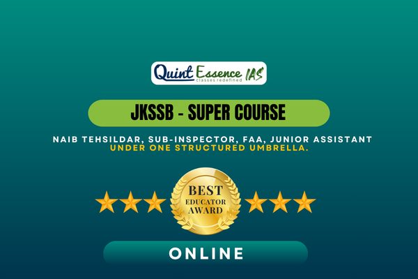 JKSSB : Super Course | Junior Assistant, FAA, NT, Sub Inspector.