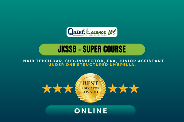 JKSSB : Super Course | Junior Assistant, FAA, NT, Sub Inspector.
