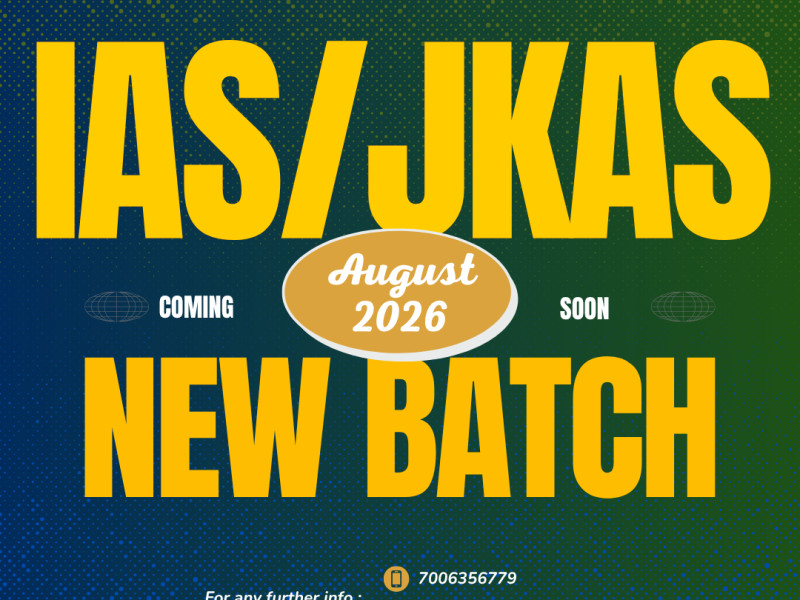 IAS/JKAS FRESH BATCH